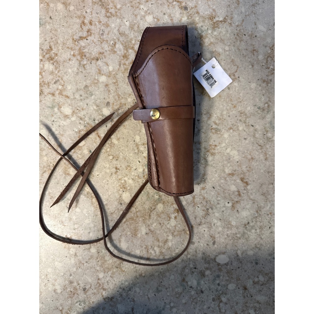 Western Express Chocolate Brown Leather Gun Holster Right Handed .38 Cal MOD 514